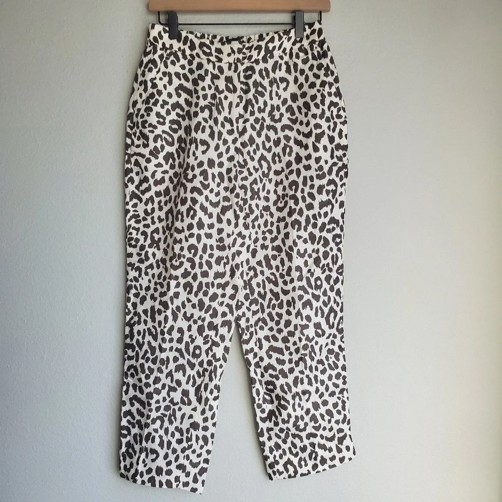 J. Crew Easy Pant in Leopard size 4 NWT